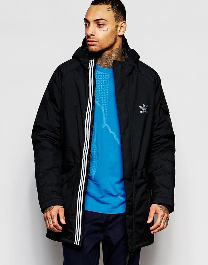Adidas Originals Hooded Parka - Black