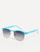 Jeepers Peepers Blue Frame Sunglasses-blues