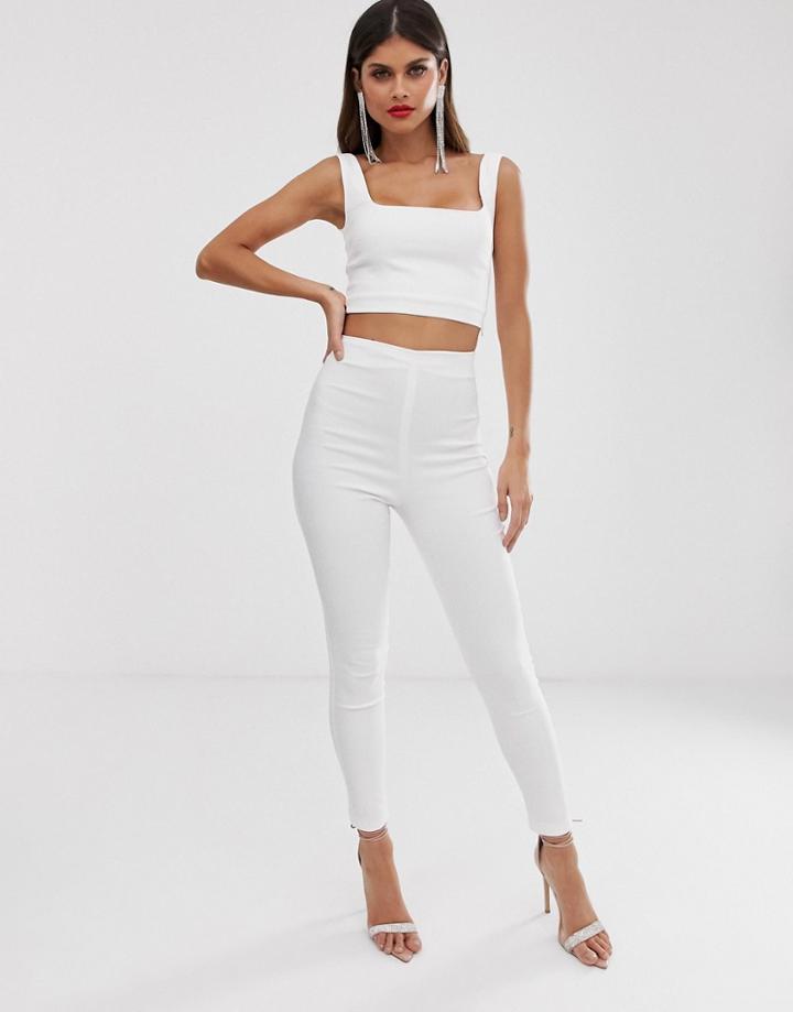 Vesper Tailored Pants Two-piece In White