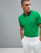 Lyle & Scott Golf Talla Tour Tech Polo Shirt In Green - Green