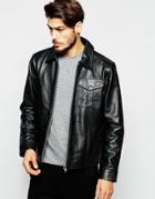 Adpt Leather Jacket - Black