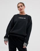 Adidas Originals Coeeze Fleece Sweatshirt In Black - Black