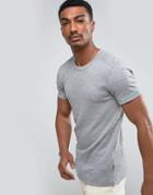 Lindbergh Basic Muscle Fit T-shirt - Gray