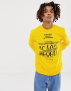 Cheap Monday Revolt Sender Sweatshirt Yellow - Yellow