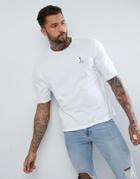 Religion Boxy Fit T-shirt In White With Distressing - White