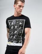 Diesel T-joe-qr Hands Print T-shirt - Black