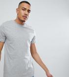 Jacamo Tall Crew Neck T-shirt In Gray - Gray