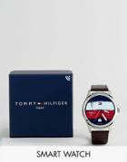 Tommy Hilfiger 1791406 Hybrid Leather Smart Watch In Brown - Brown