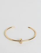 Designb Structured Knot Detail Bracelet - Gold