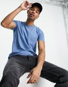 Brave Soul Acid Wash T-shirt In Blue