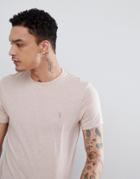 Allsaints T-shirt In Light Pink With Logo - Pink