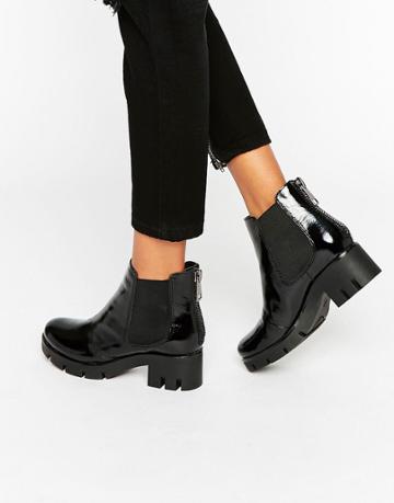 Aldo Hi Shine Chelsea Boots - Black