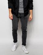 Dr Denim Jeans Snap Super Skinny Fit Old Gray - Gray