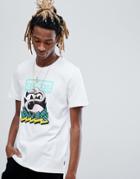 Adidas Skateboarding Wading Print T-shirt In White Cf5840 - White