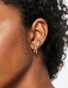 French Connection Small Huggie Earrings In Gold