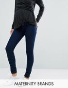 Mama. Licious Under The Bump Skinny Jeans - Blue