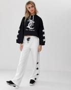 Juicy By Juicy Couture Star Print Wide Leg Pants - White