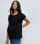 New Look Maternity Organic Pocket Tee - Black