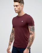 Asos Muscle T-shirt With Crew Neck And Logo In Red - Red