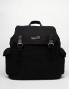 Barneys Canvas And Leather Backpack - Black