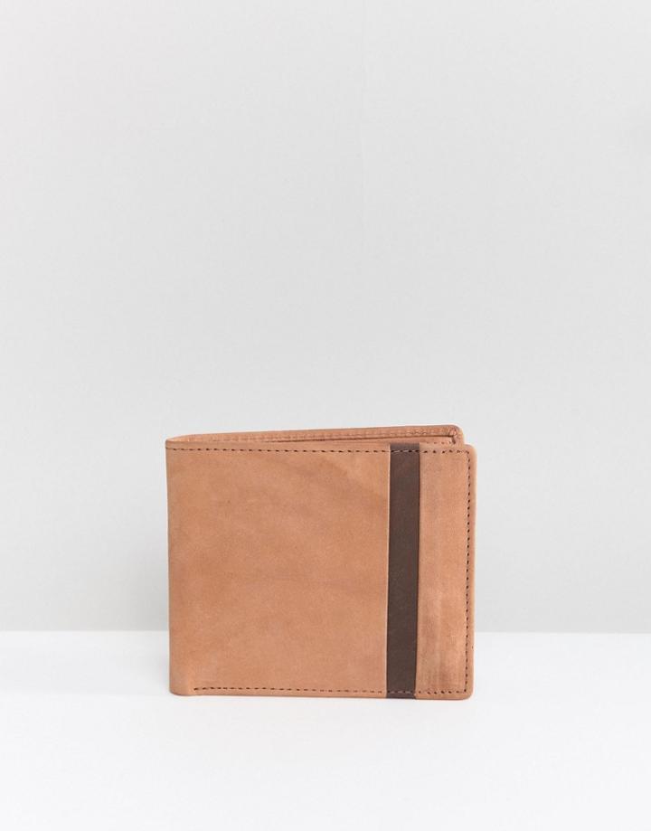 Dead Vintage Leather Foldover Wallet - Tan