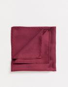 Twisted Tailor Pocket Square In Burgundy-red