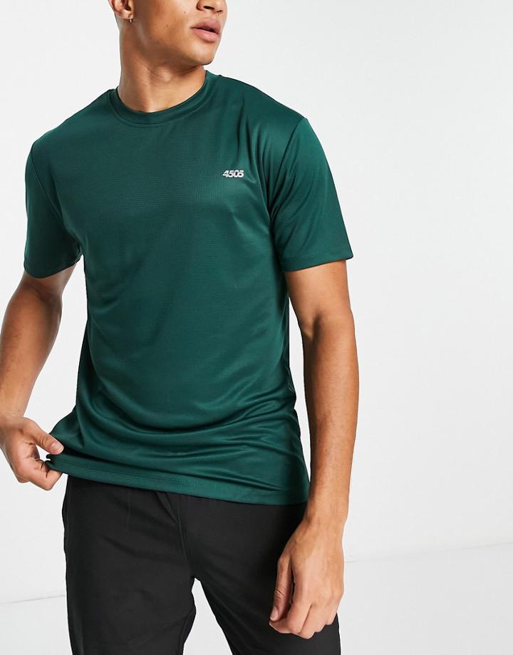 Asos 4505 Icon Easy Fit Training T-shirt With Quick Dry In Green