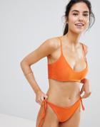 Prettylittlething Cami Bikini Top - Orange
