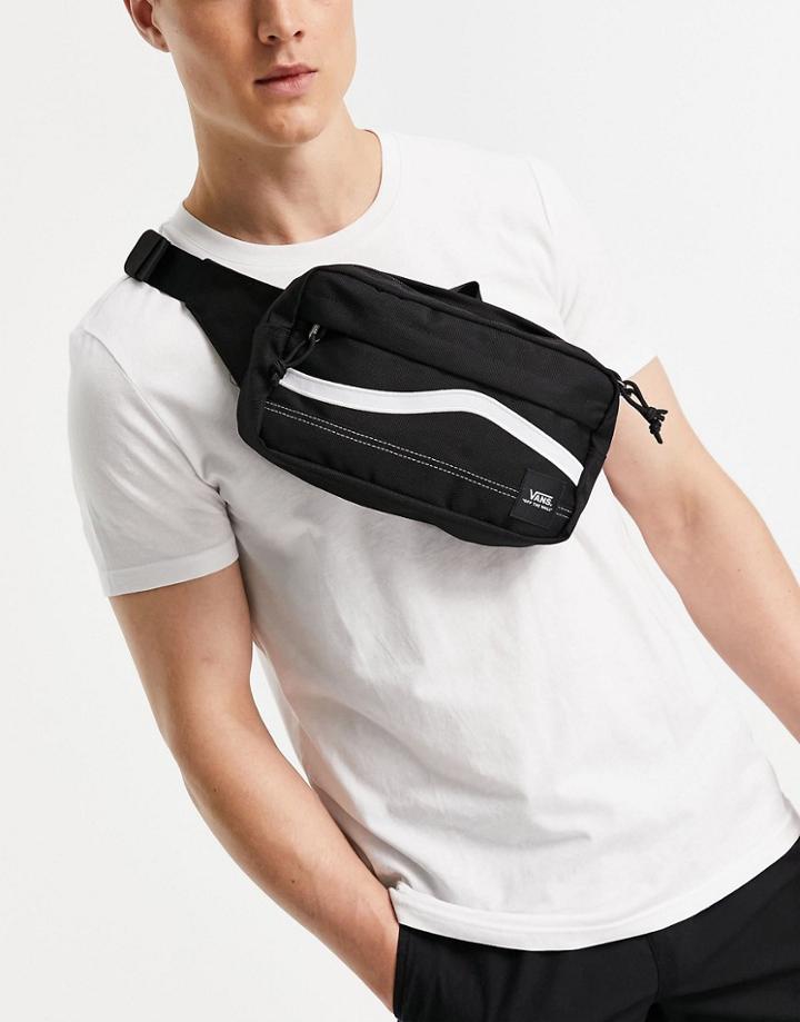Vans Construct Cross Body Bag In Black/white