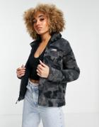 Columbia Winter Pass Camo Sherpa Fleece In Black