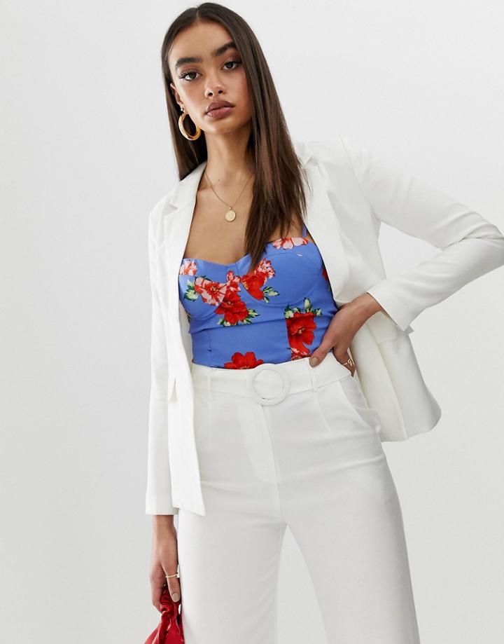 Fashion Union Relaxed Blazer Two-piece-cream