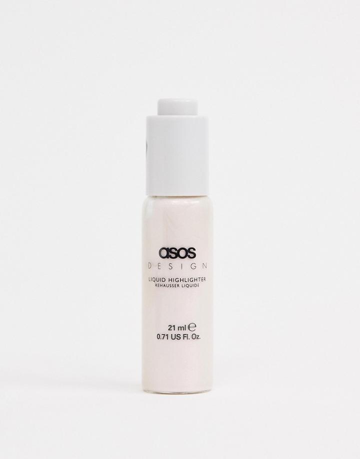 Asos Design Makeup Liquid Highlighter - On Repeat-silver