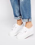 Superga 2790 White Flatform Sneakers - White