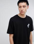 Weekday Frank Seahorse T-shirt - Black