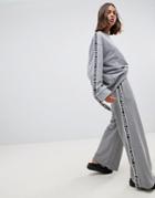 Cheap Monday Margin Tape Side Wide Leg Joggers - Gray