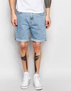 Adpt Denim Shorts Co-ord - Light Blue Denim