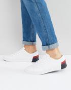Tommy Hilfiger Jay Leather Sneakers In White - Black