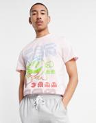 Asos Design Lounge T-shirt And Skinny Sweatpants Lounge Set With Pac-man Print-pink