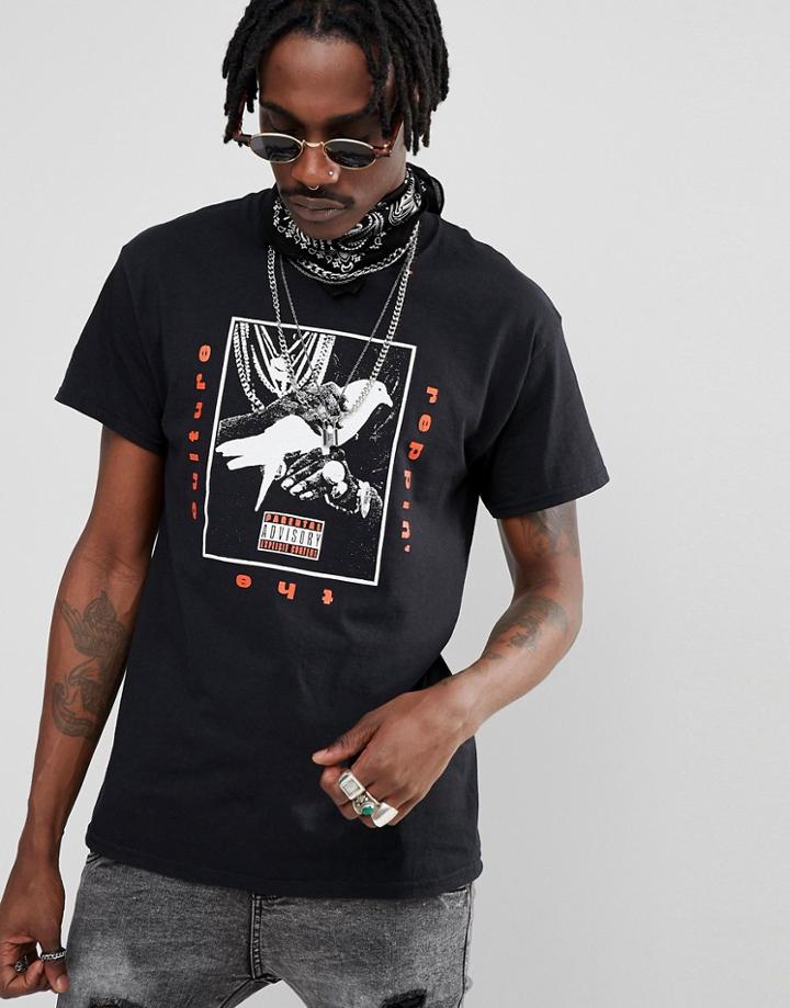 Migos Reppin T-shirt In Black - Black