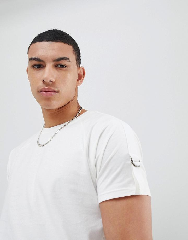 Soul Star Raglan Sholder D Ring T-shirt - Cream