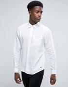 Esprit Linen Shirt With Chest Pocket Detail - White