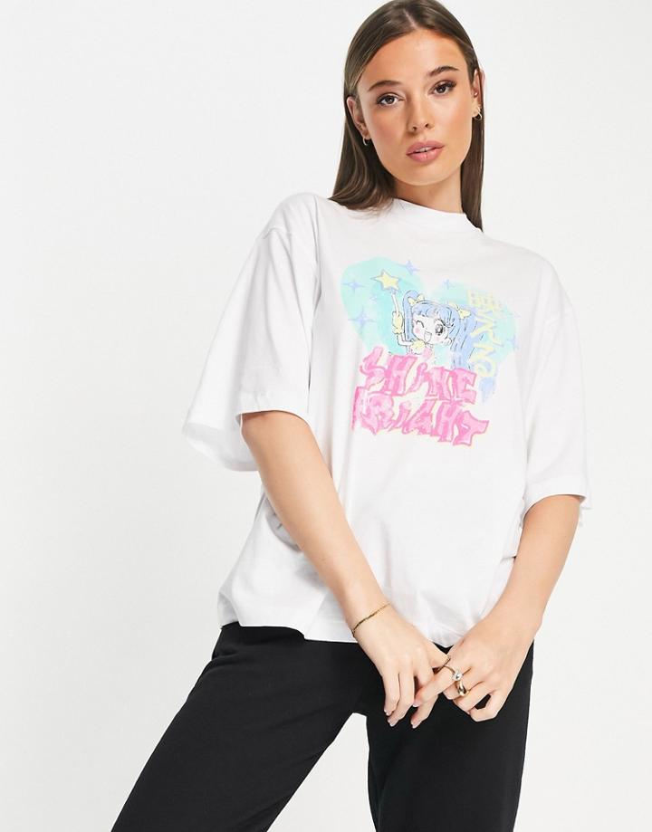 Topshop Anime Skater Tee In Multi