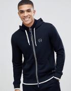 Armani Exchange Chest Logo Hoodie Sweat In Navy - Navy