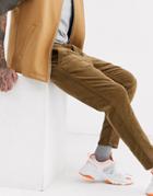 Only & Sons Slim Fit Drawstring Cord Pants In Sand-tan
