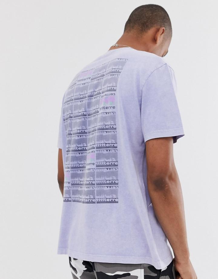 Asos Design Relaxed T-shirt With Large Back Print-pink