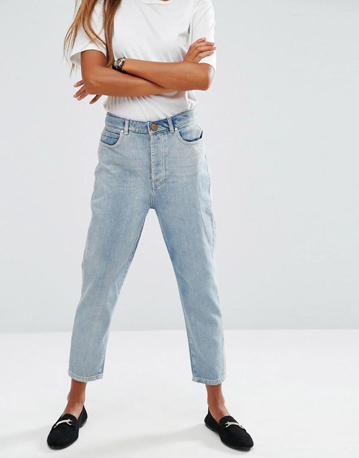 Asos Drop Crotch Boyfriend Jeans - Blue