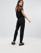 Only Annie Lace Back Jumpsuit - Black
