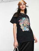 I Saw It First Oversized Rock T-shirt In Black