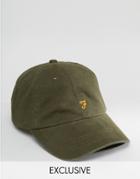 Farah Baseball Cap In Olive Exclusive - Green