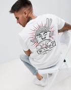 Friend Or Faux Wings Back Print T-shirt - White